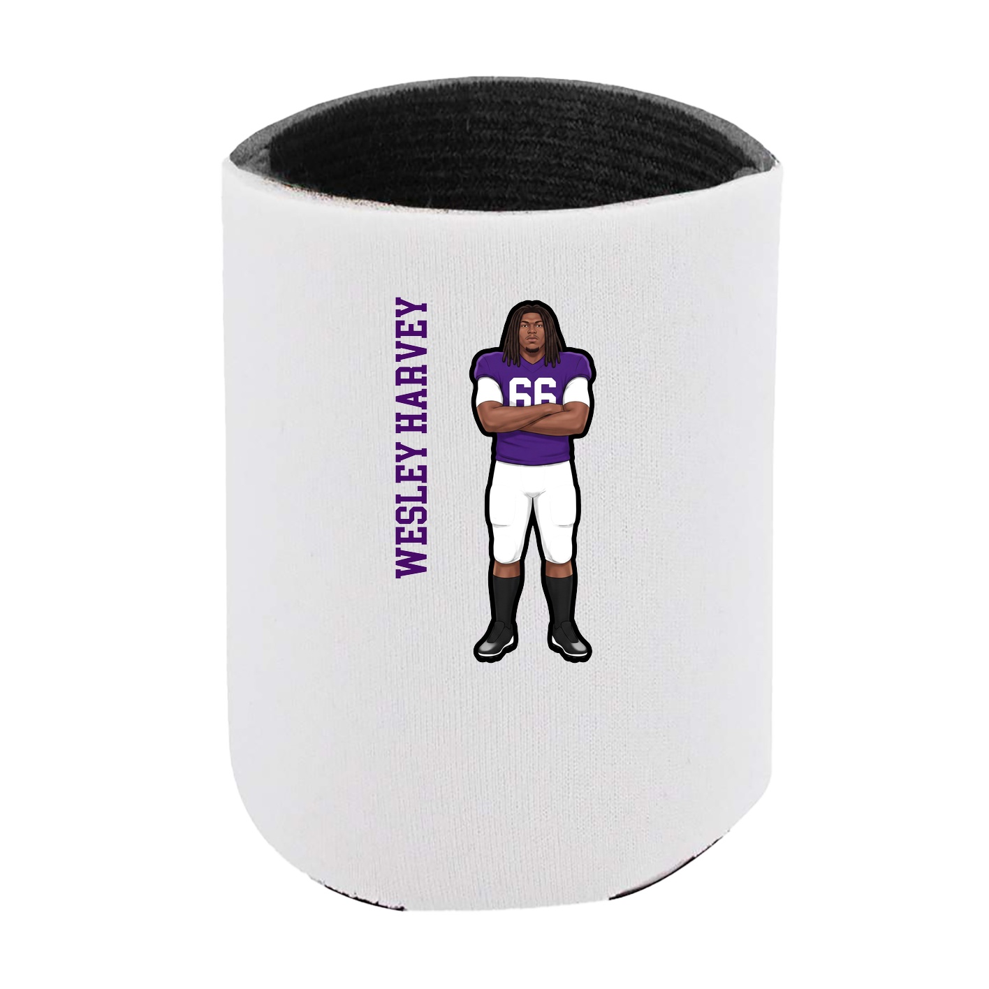 Can Holder — Name Vertical in White