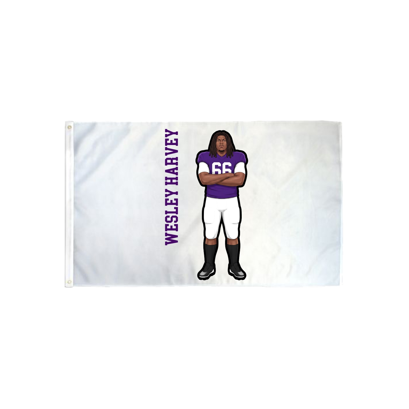 3x5 Flag — Name Vertical in Classic