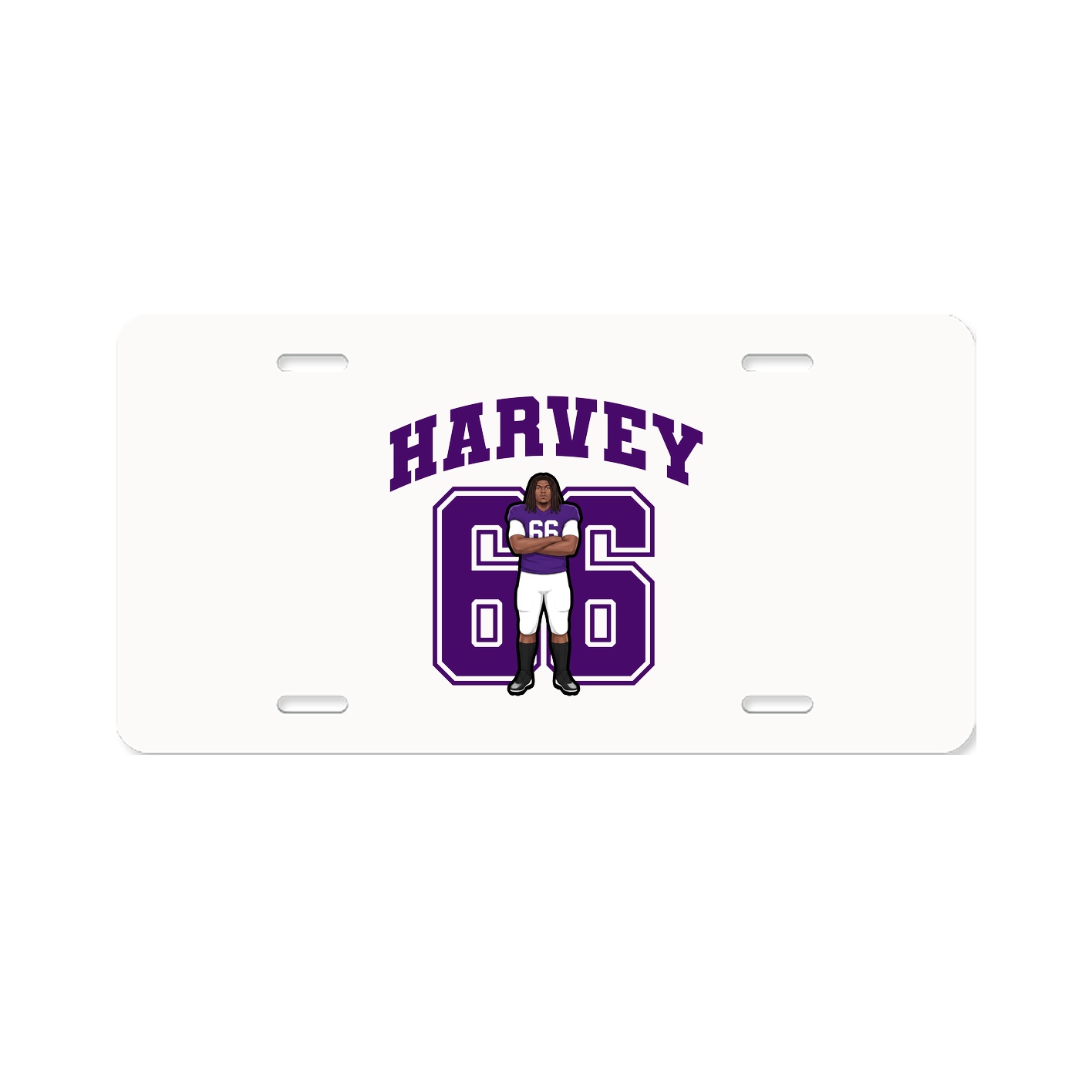 License Plate — Number in Classic