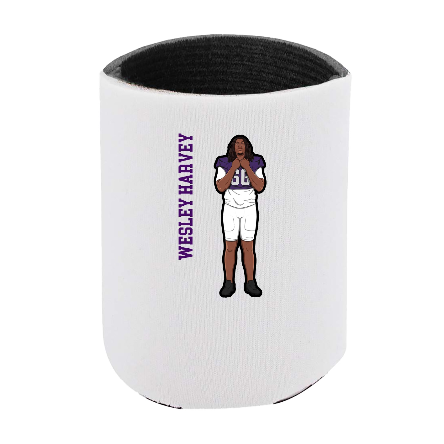 Can Holder — Name Vertical in White