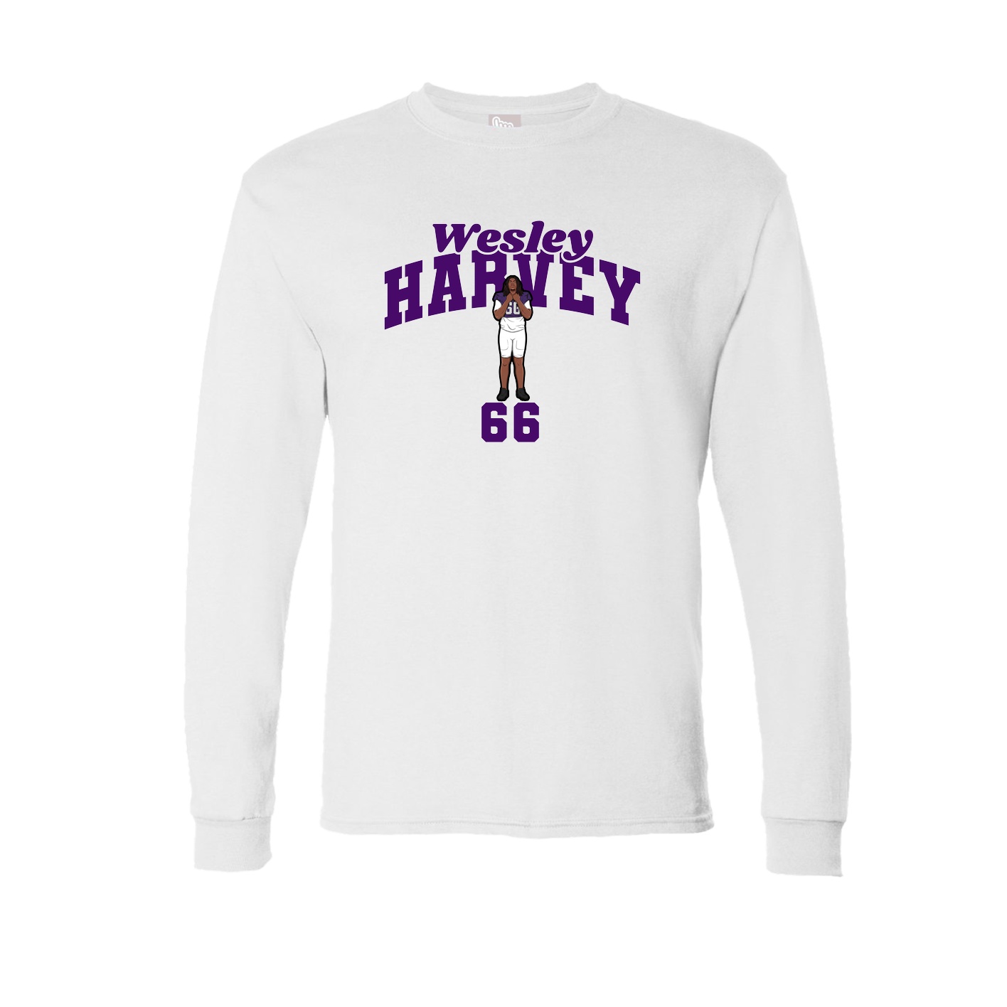 Long Sleeve Tee — Signature Arch in White