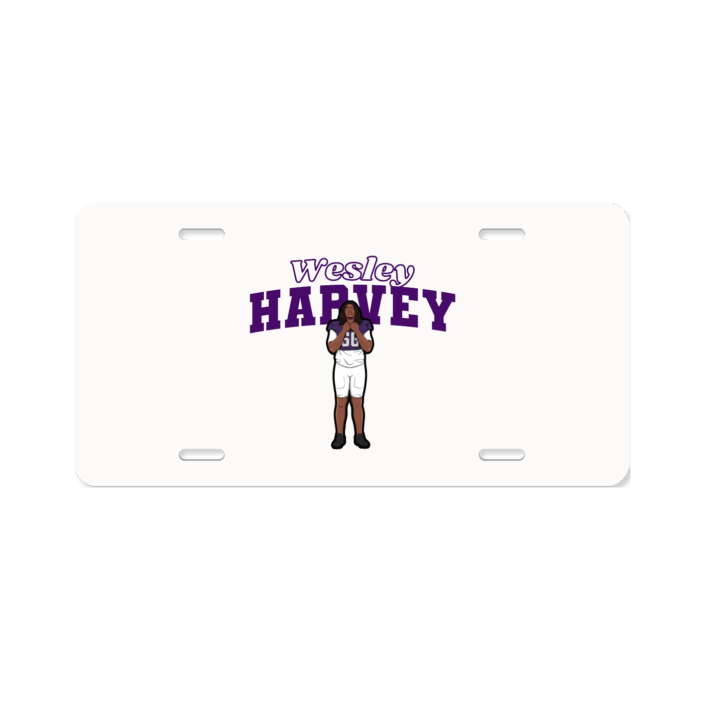 License Plate — Name Arch in Classic