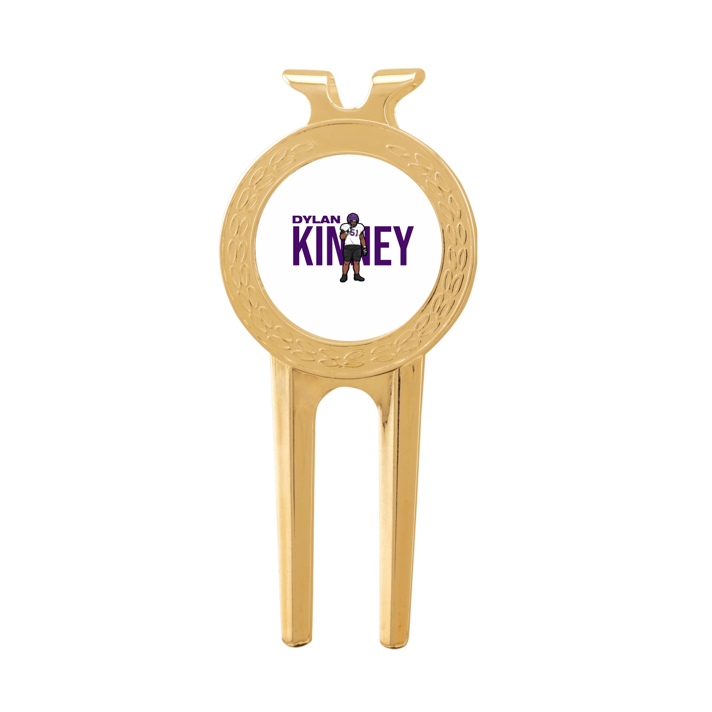 Divot Tool with Ball Marker — Player Name in Classic