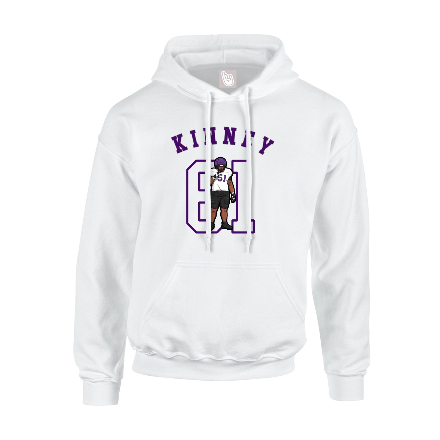 Hoodie — Shirsey Arch in White
