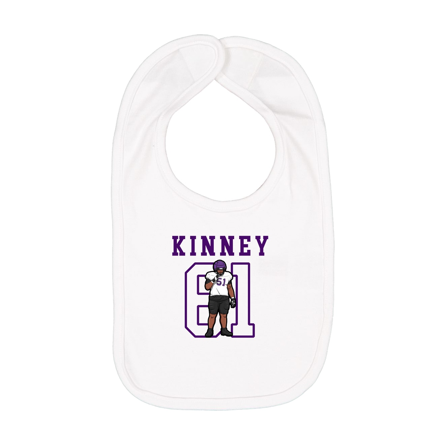 Infant Bib — Shirsey in White
