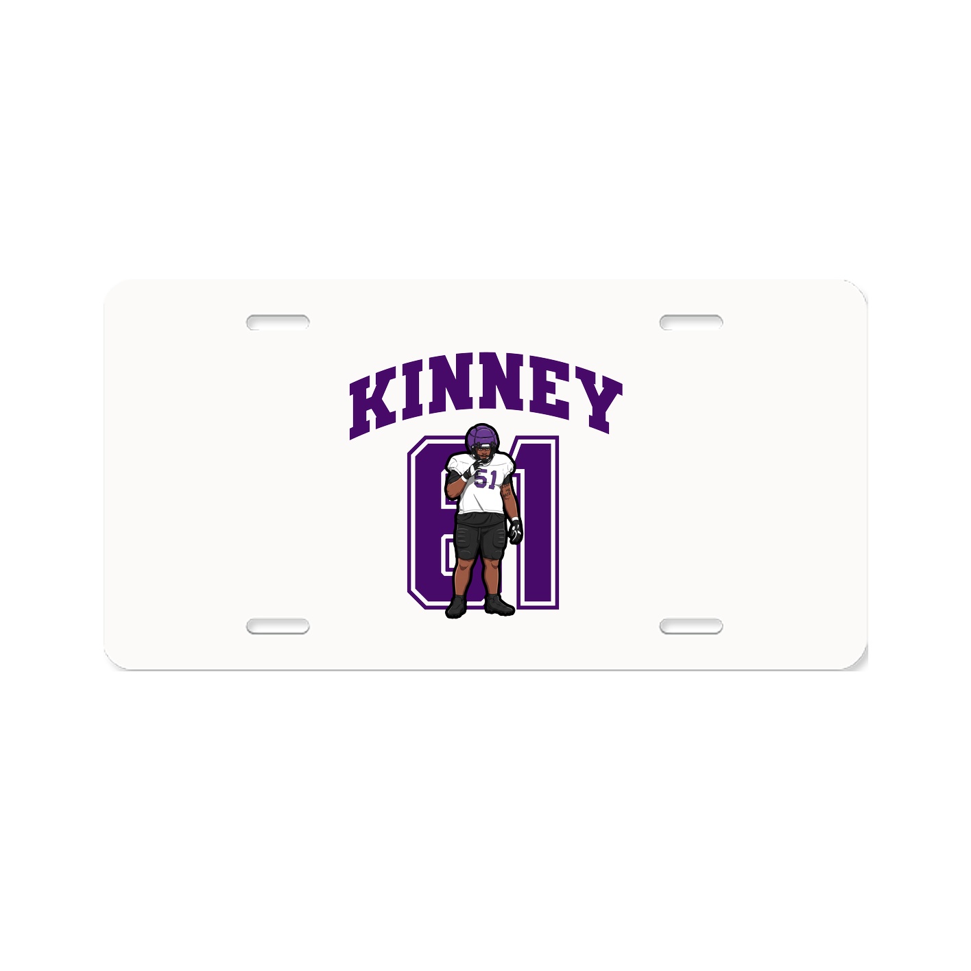 License Plate — Number in Classic