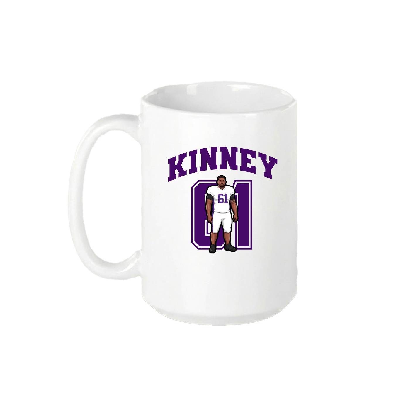 15oz Coffee Mug — Number in White