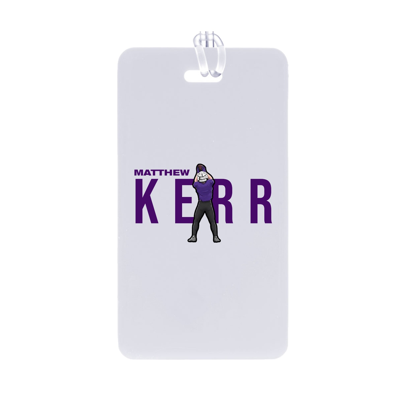 Bag Tag — Player Name in Classic