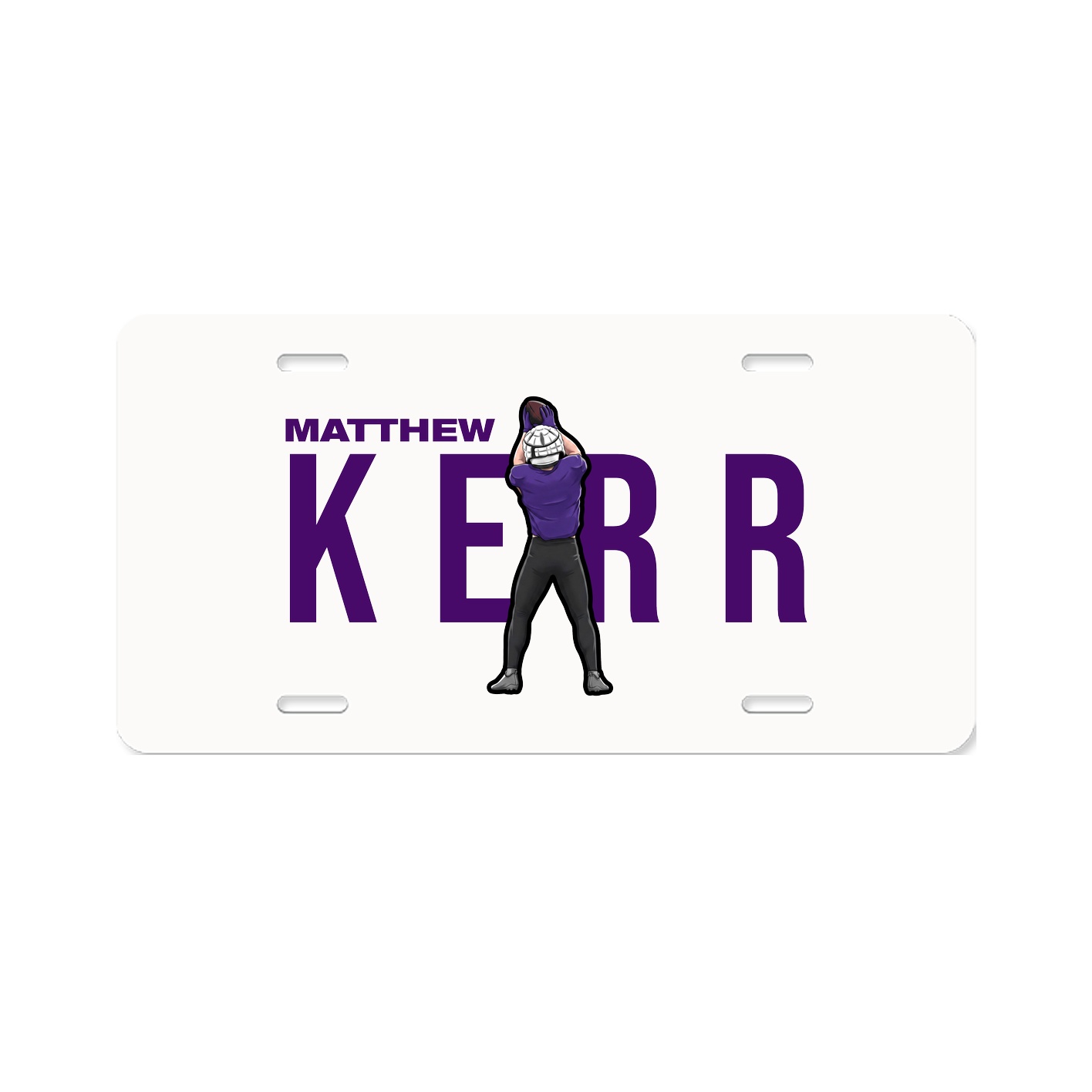 License Plate — Player Name in Classic