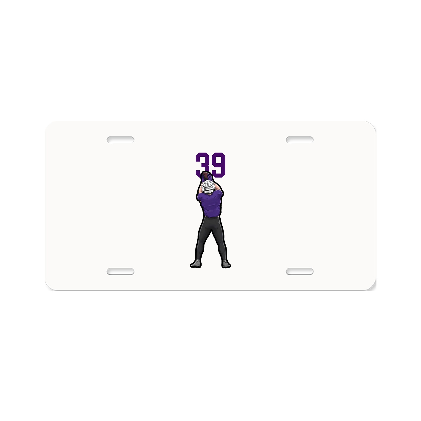 License Plate — Number Top in Classic