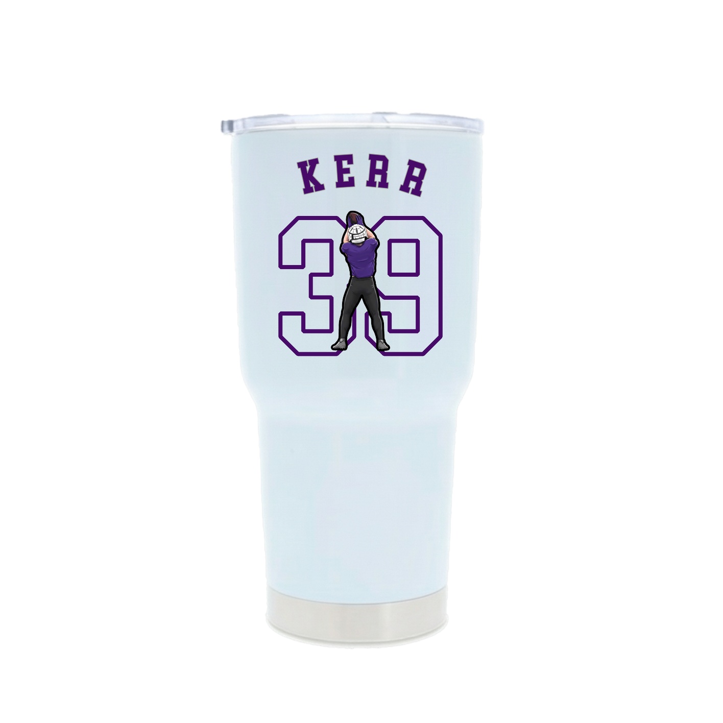 30oz Stainless Steel Tumbler — Shirsey Arch in White