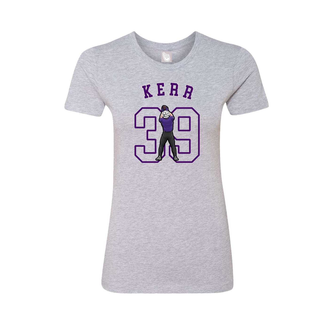 Fitted Women's Tee — Shirsey Arch in Grey