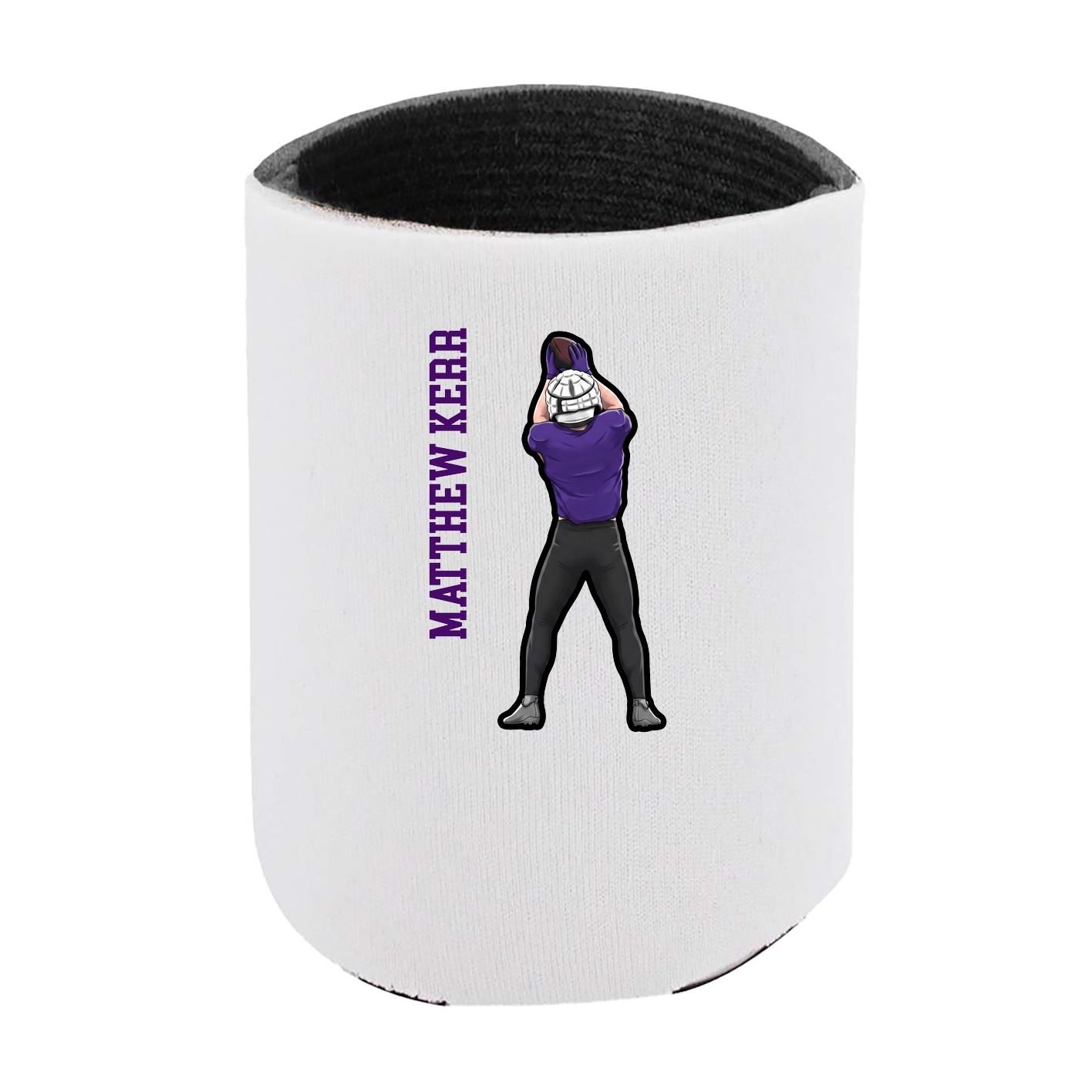Can Holder — Name Vertical in White
