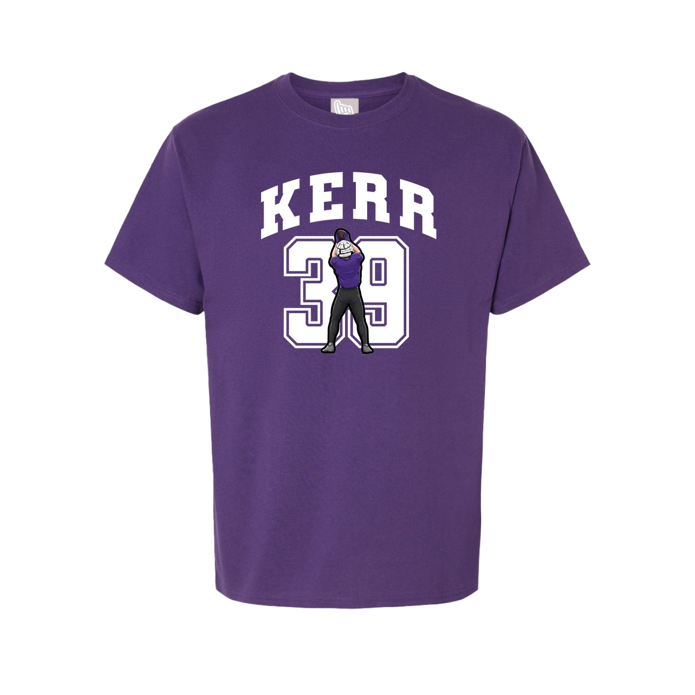 Youth Tee — Number in Purple