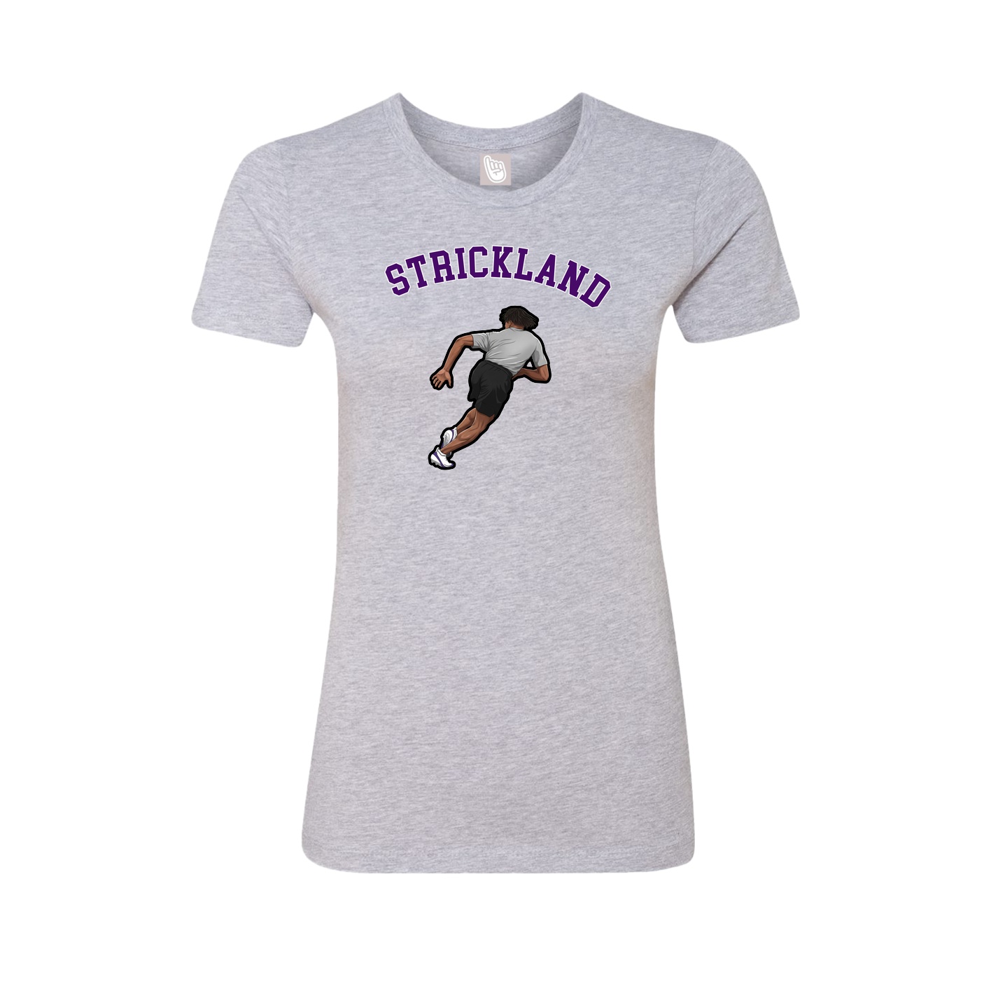 Fitted Women's Tee — Shirsey Arch in Grey