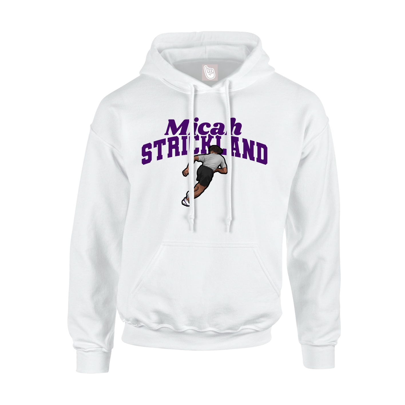 Hoodie — Signature Arch in White