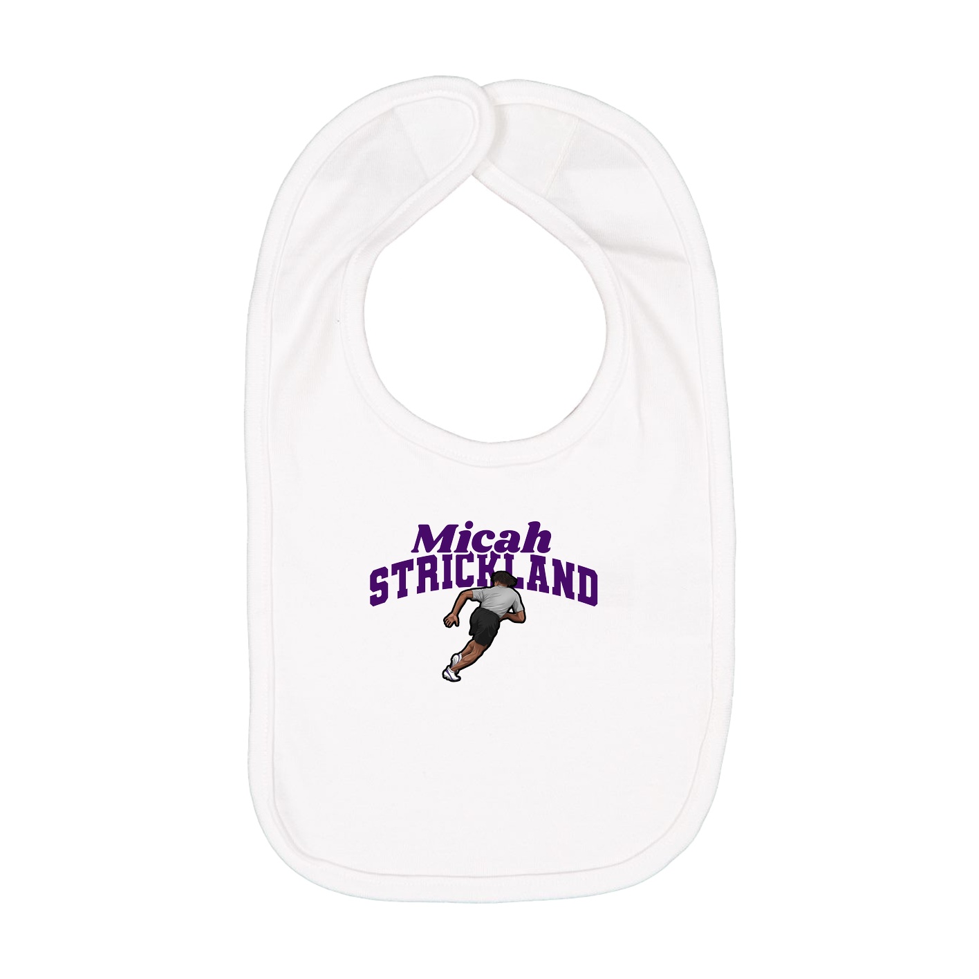 Infant Bib — Signature Arch in White