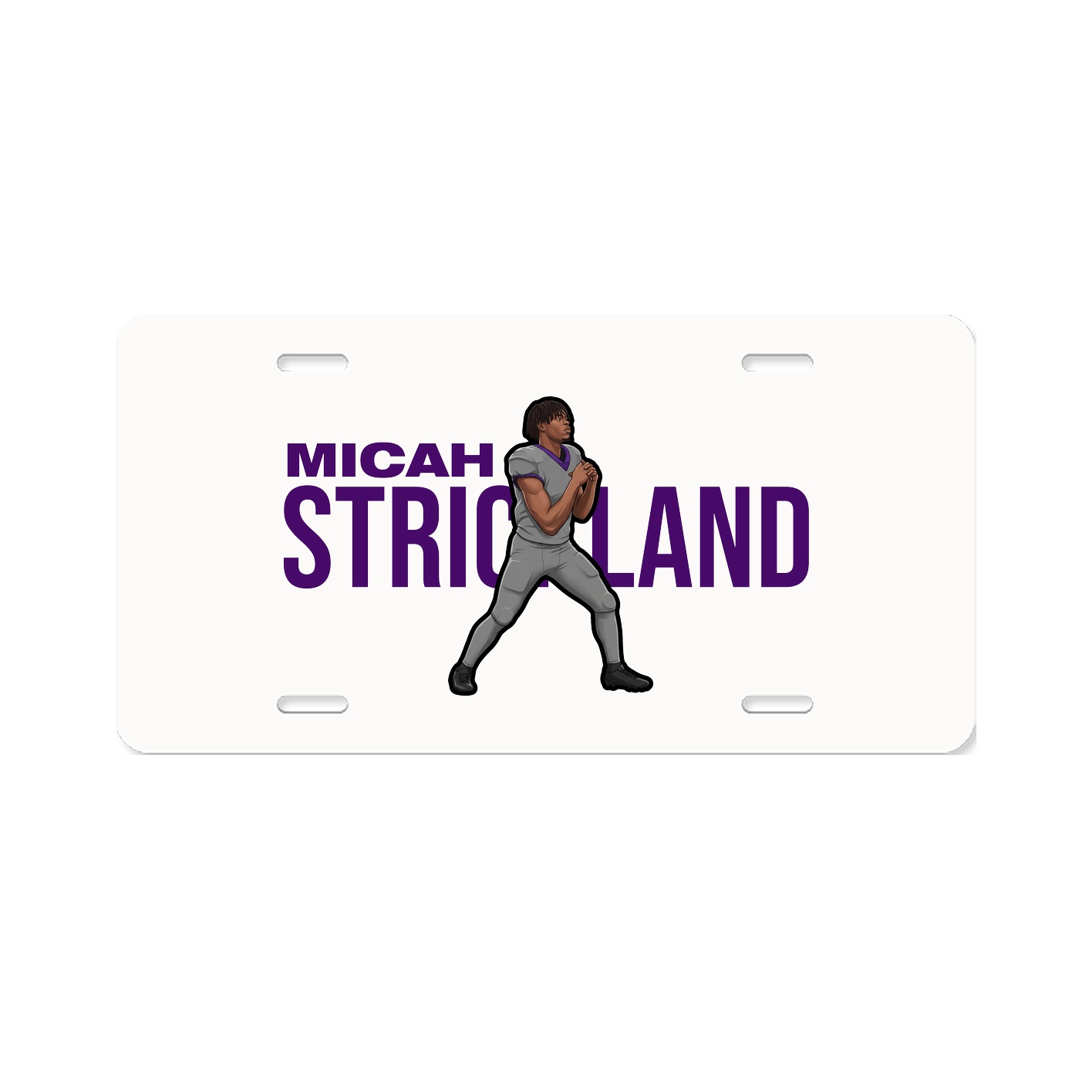 License Plate — Player Name in Classic