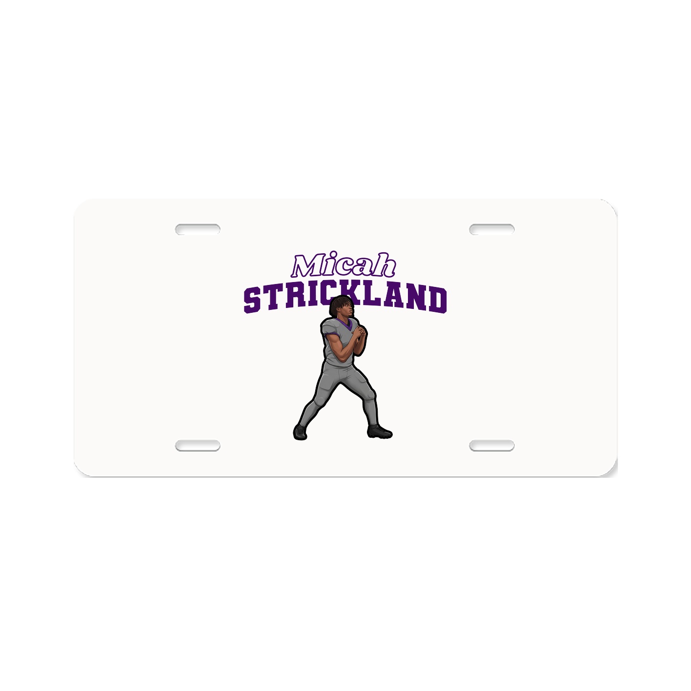 License Plate — Name Arch in Classic