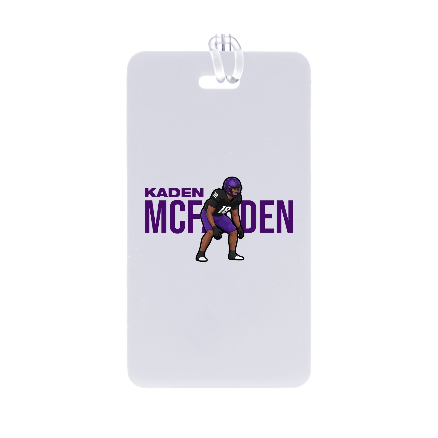 Bag Tag — Player Name in Classic