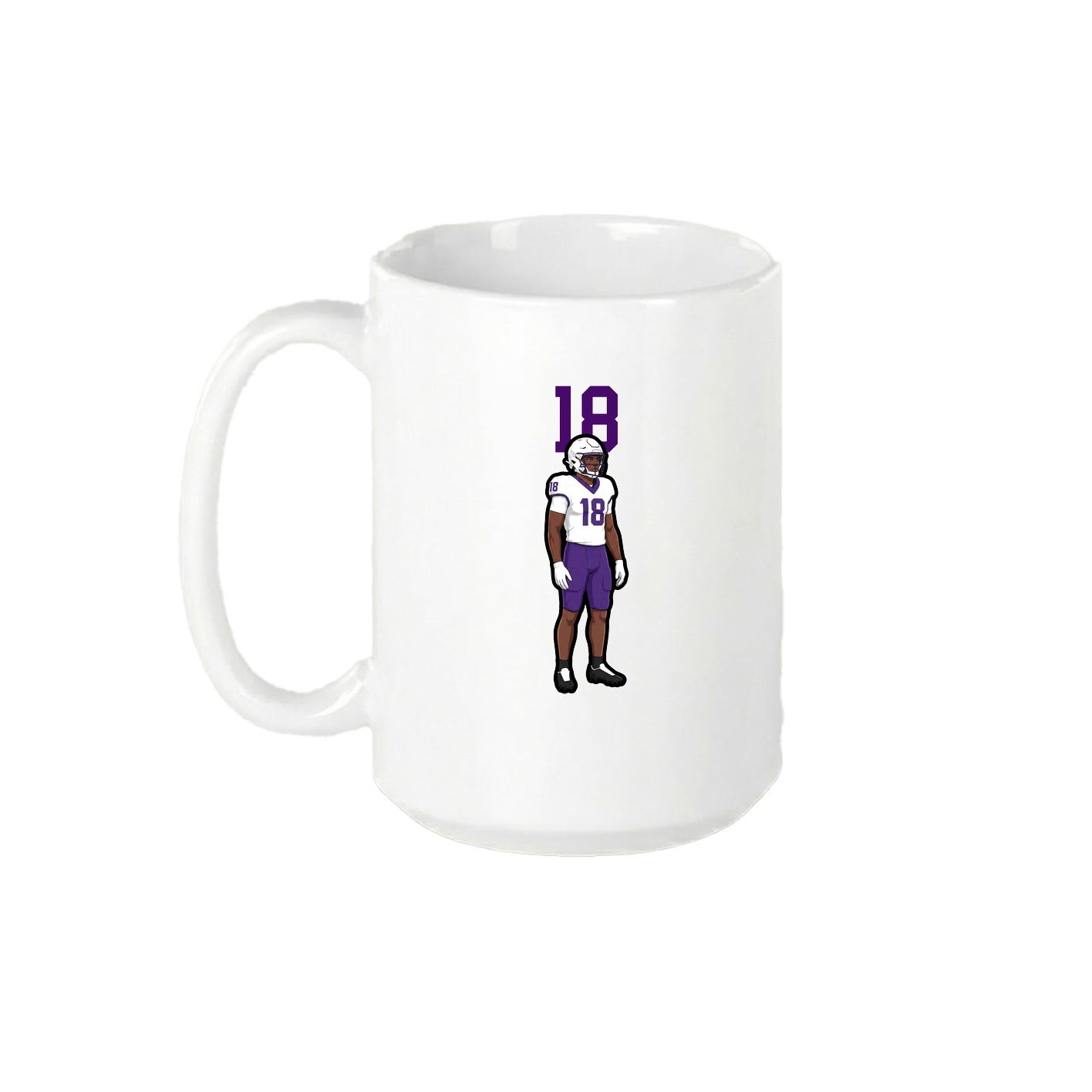 15oz Coffee Mug — Number Top in White