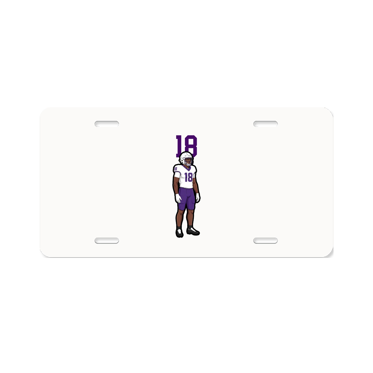 License Plate — Number Top in Classic