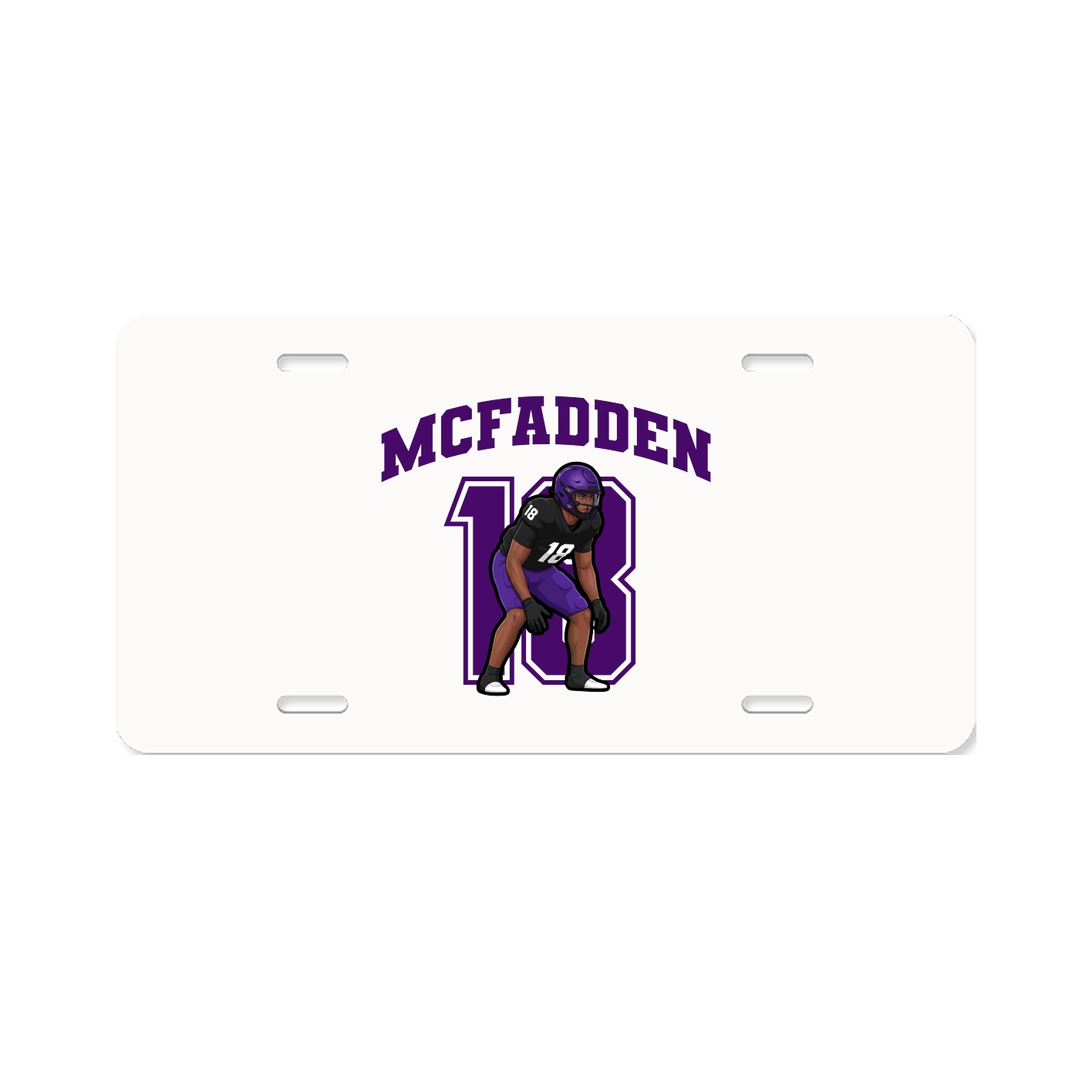 License Plate — Number in Classic