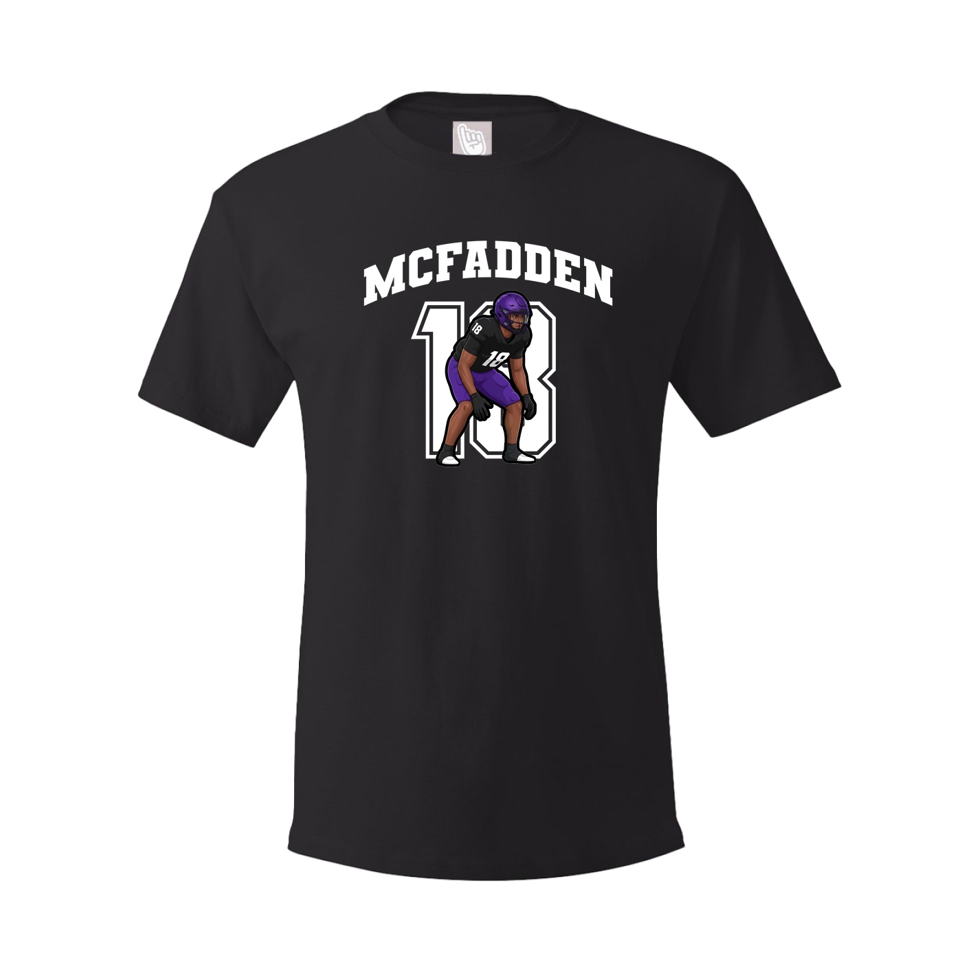 Youth Tee — Number in Black