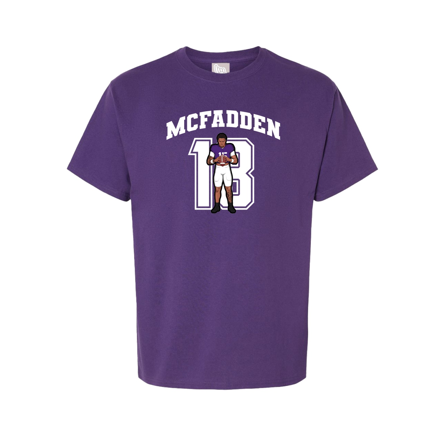 Youth Tee — Number in Purple