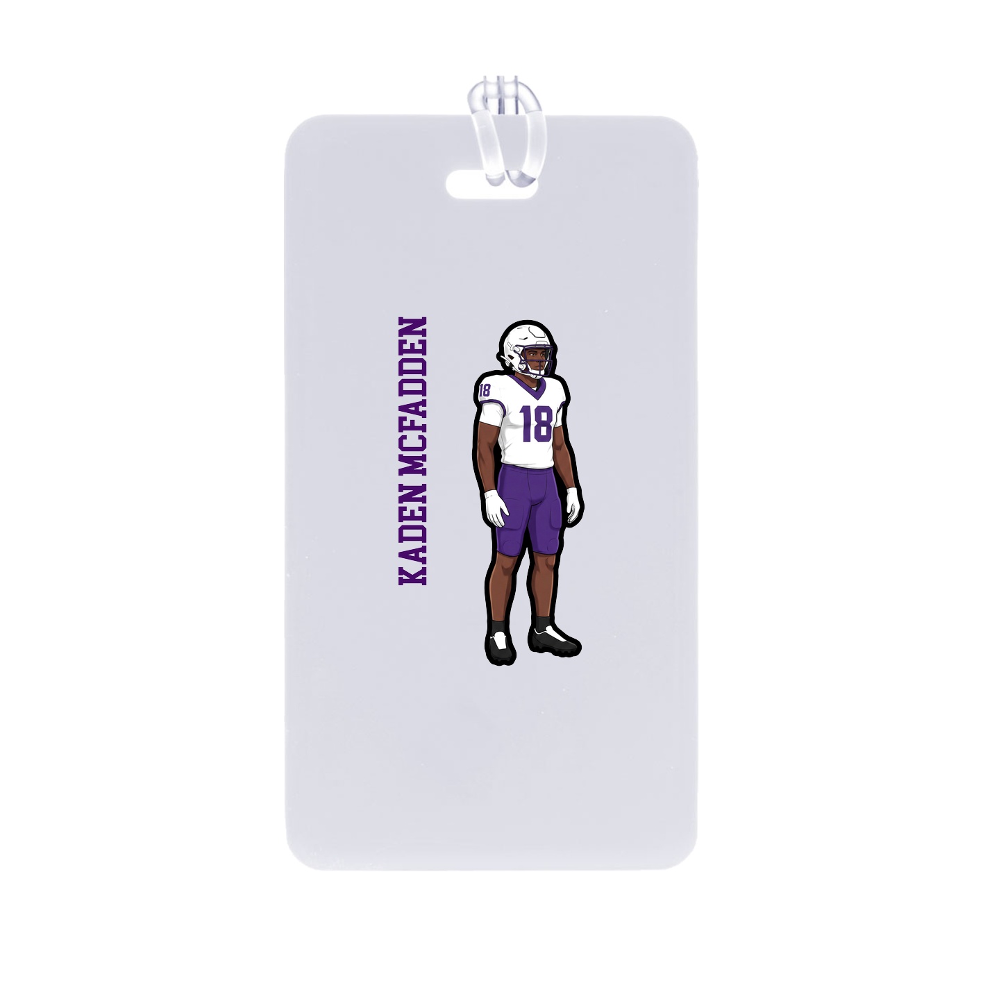 Bag Tag — Name Vertical in Classic