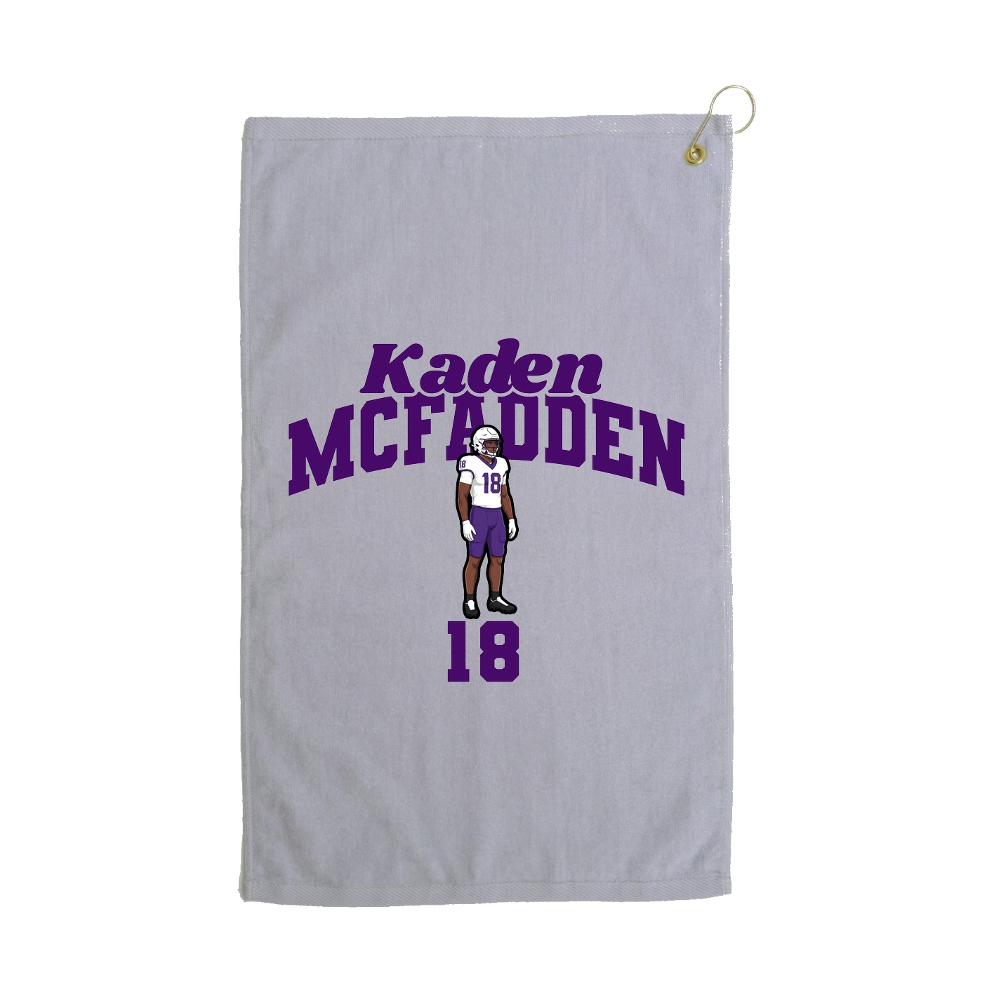 Golf Towel — Signature Arch in Grey