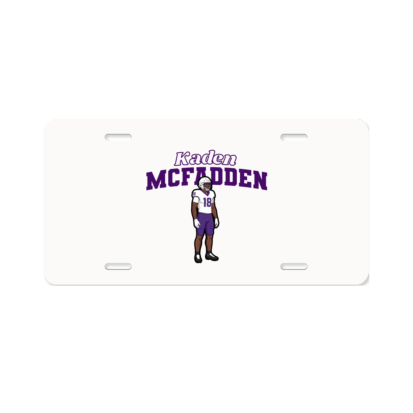 License Plate — Name Arch in Classic