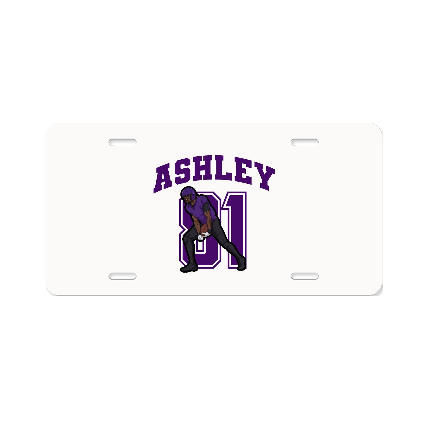 License Plate — Number in Classic