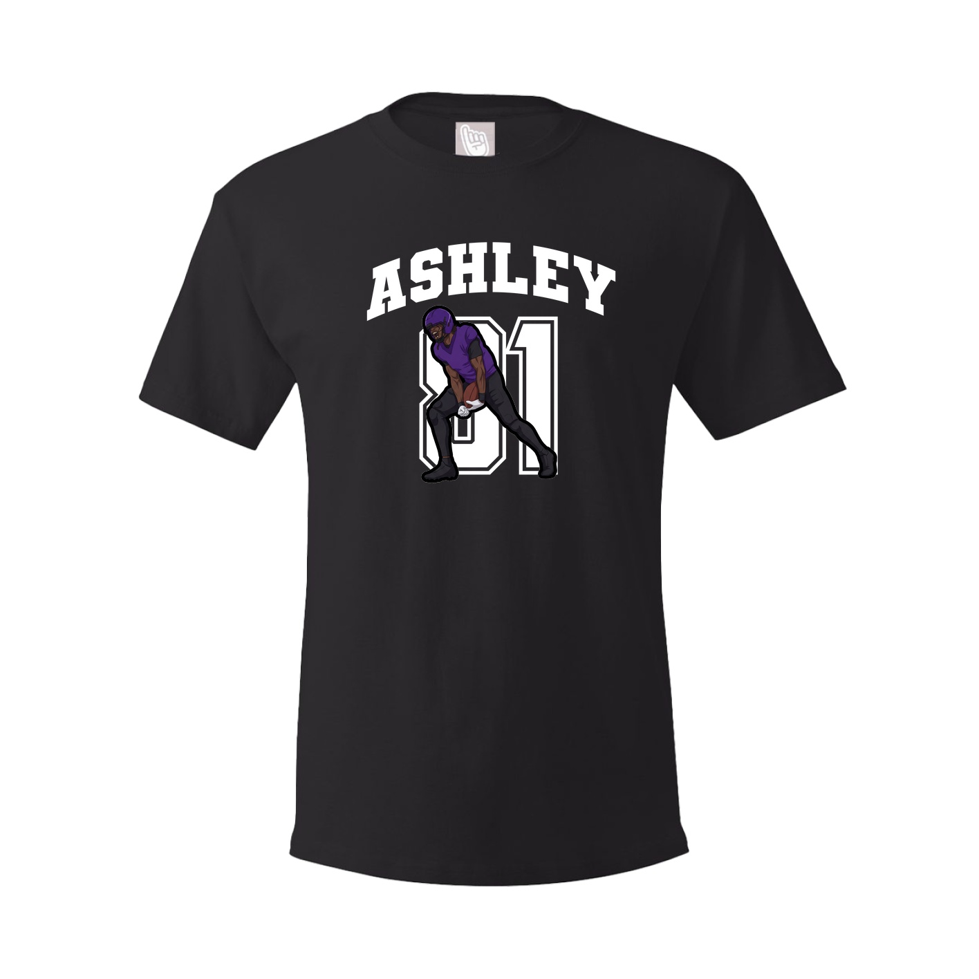 Youth Tee — Number in Black