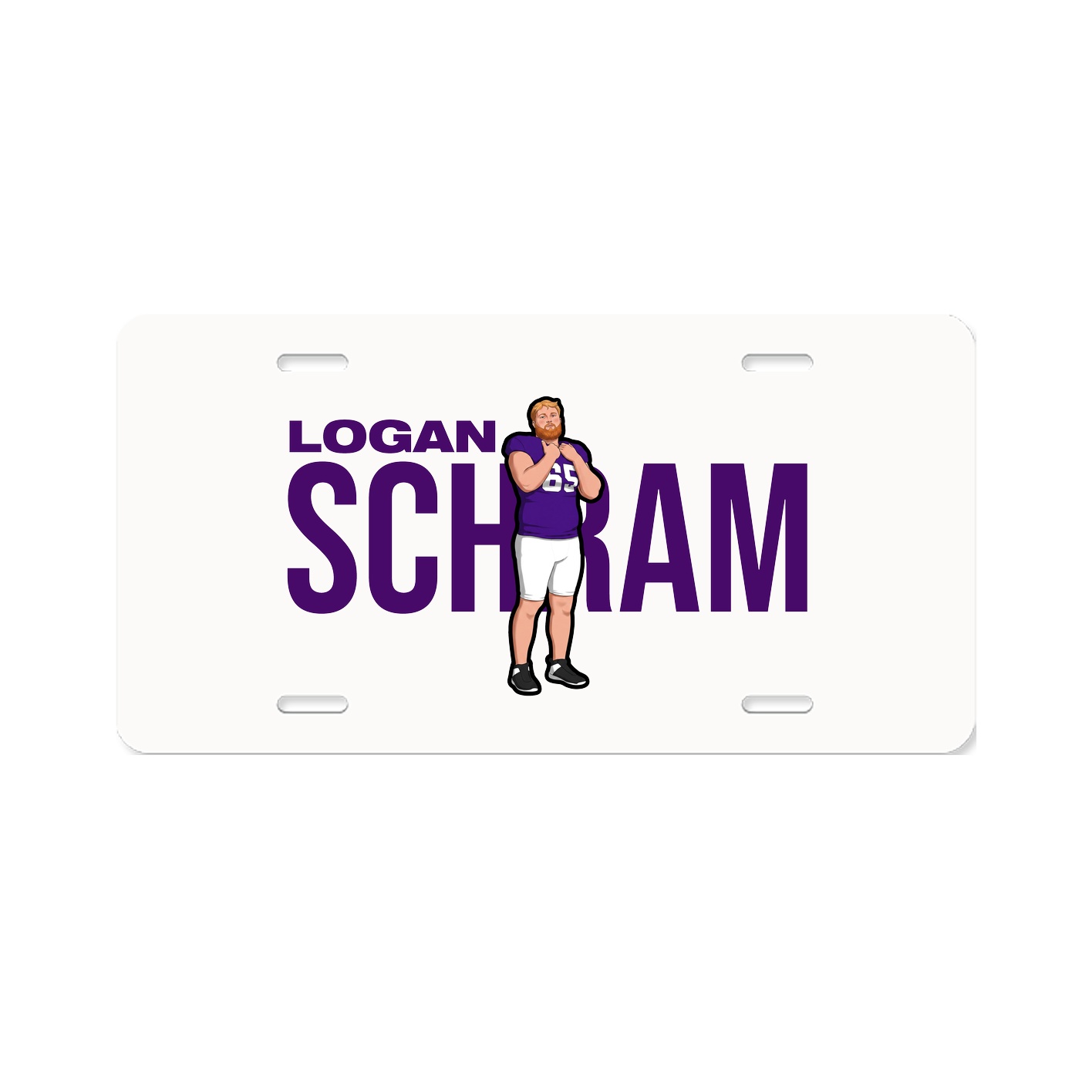 License Plate — Player Name in Classic