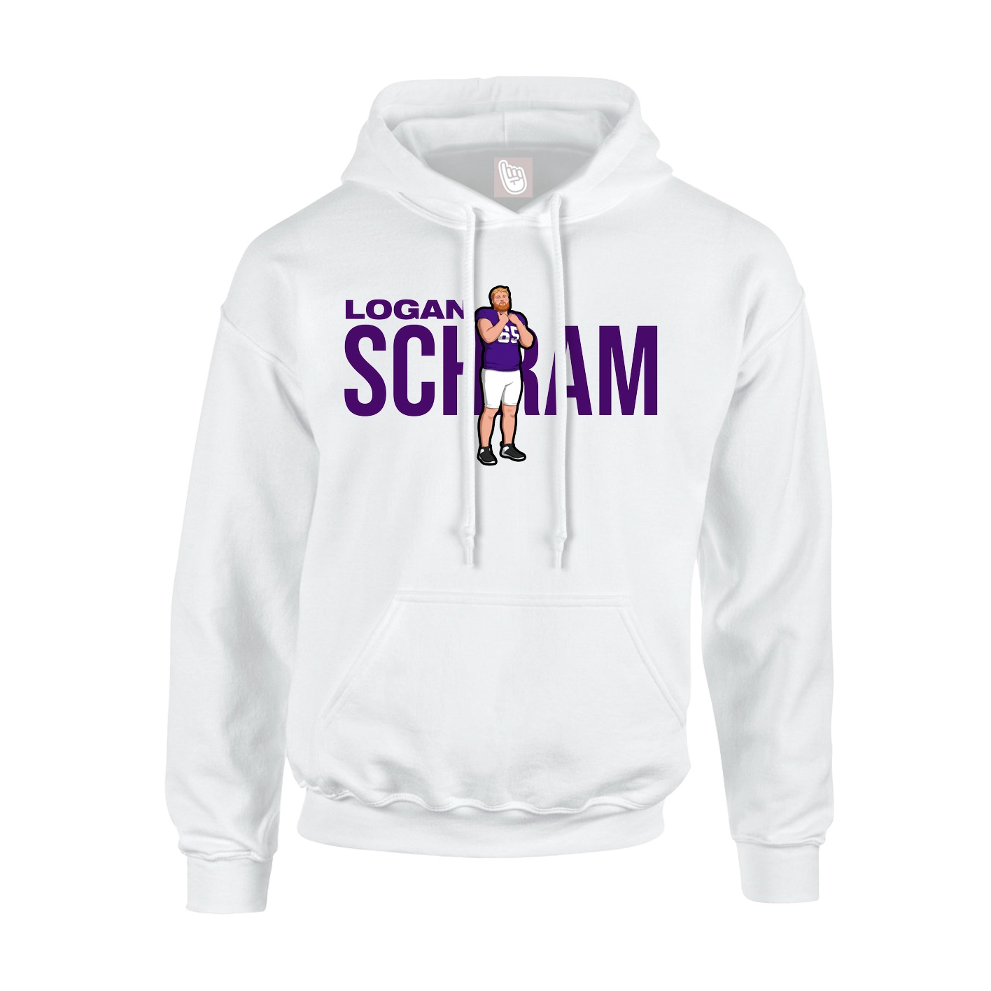 Hoodie — Player Name in White