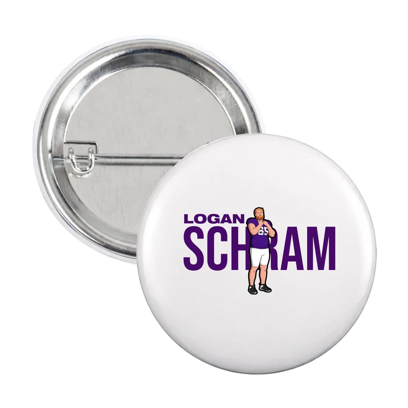 Game Day Button — Player Name in White