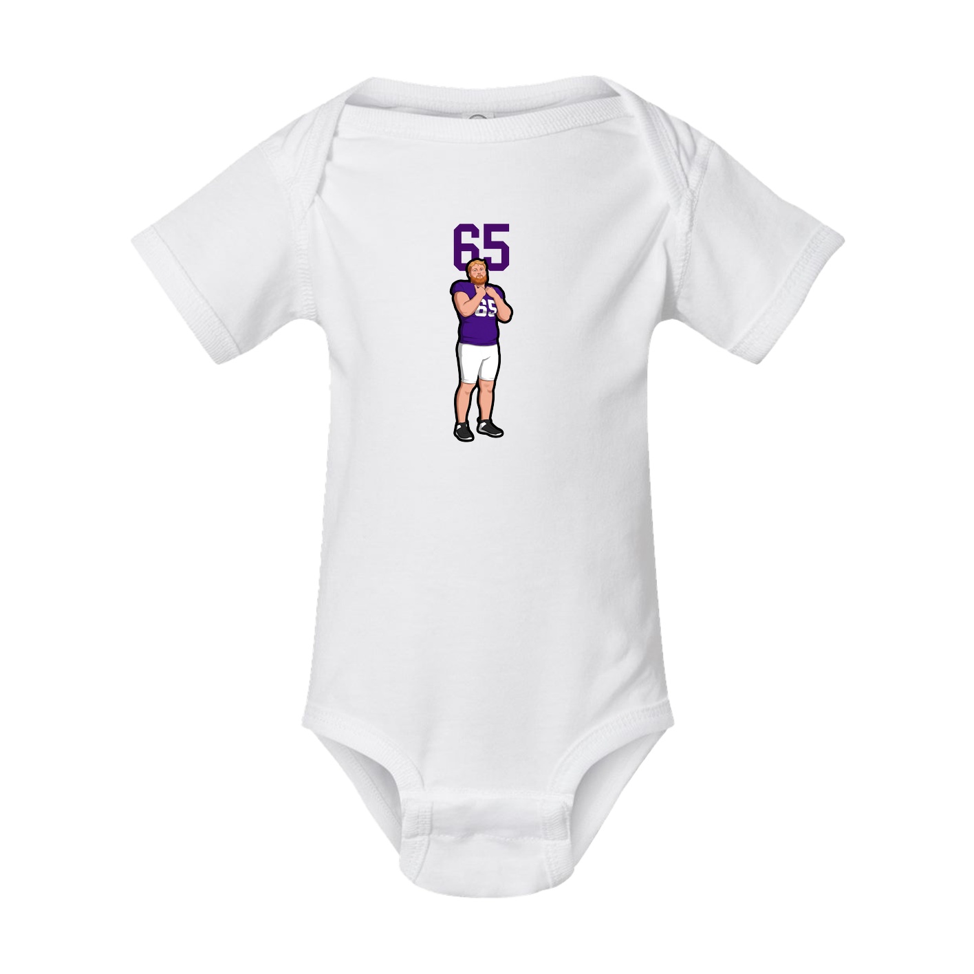 Baby Onesie — Number Top in White