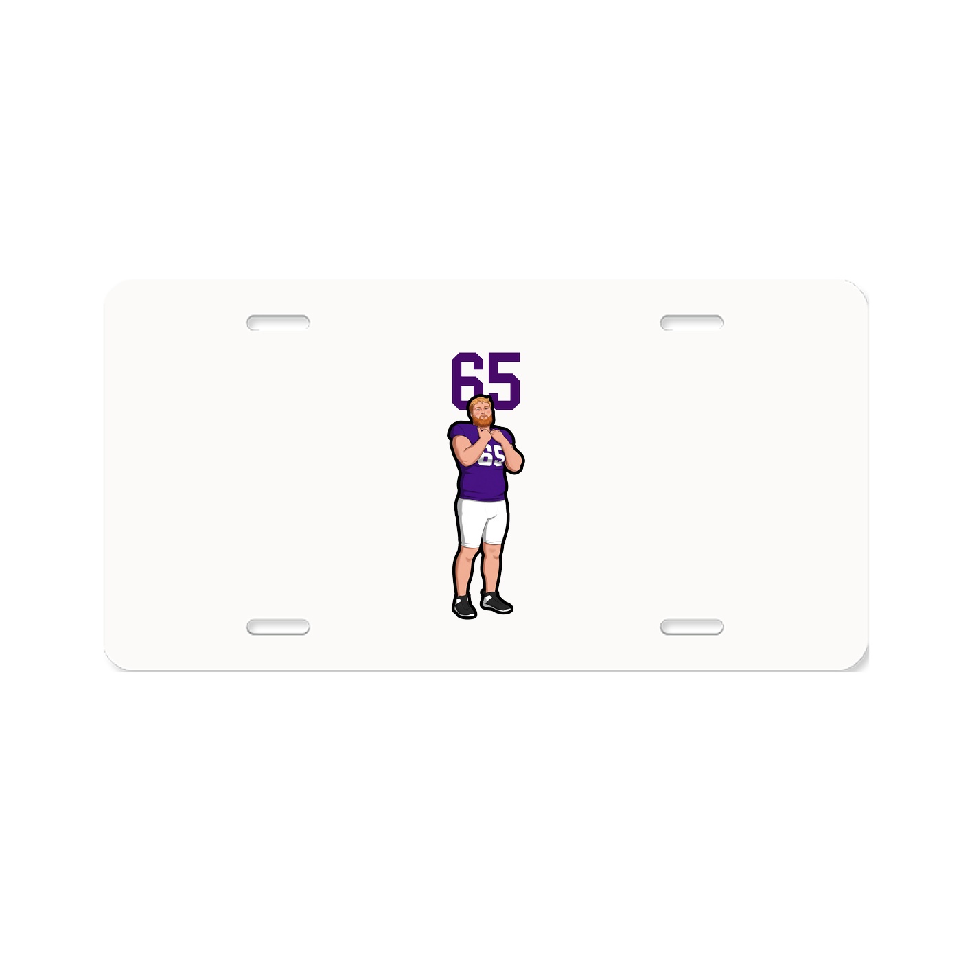 License Plate — Number Top in Classic