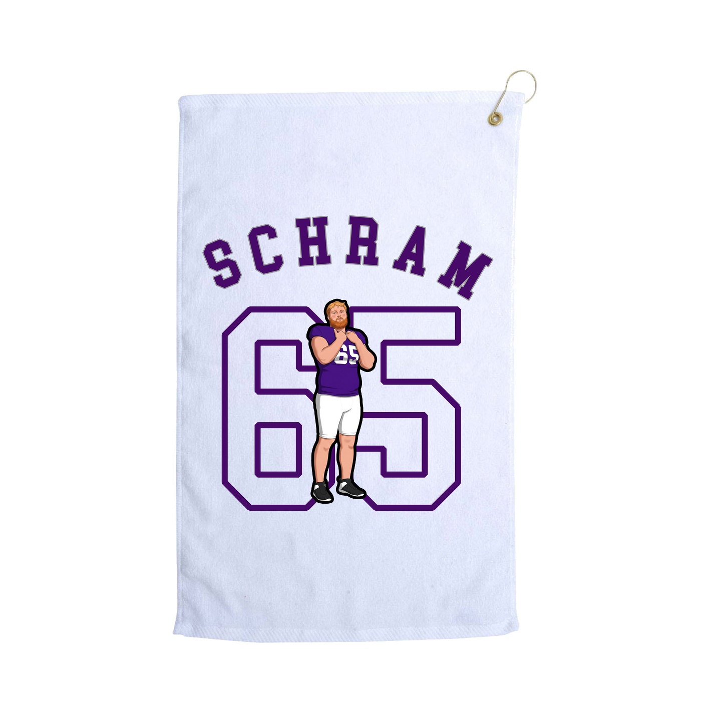 Golf Towel — Shirsey Arch in White