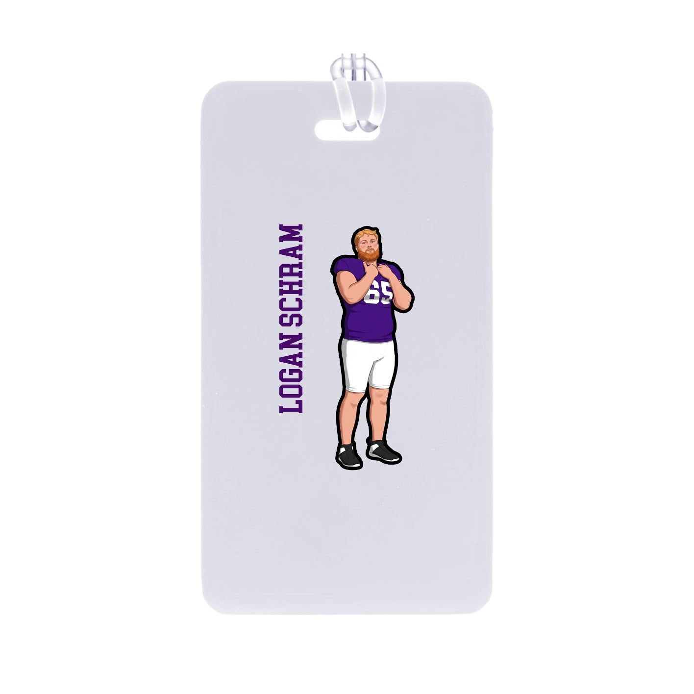 Bag Tag — Name Vertical in Classic