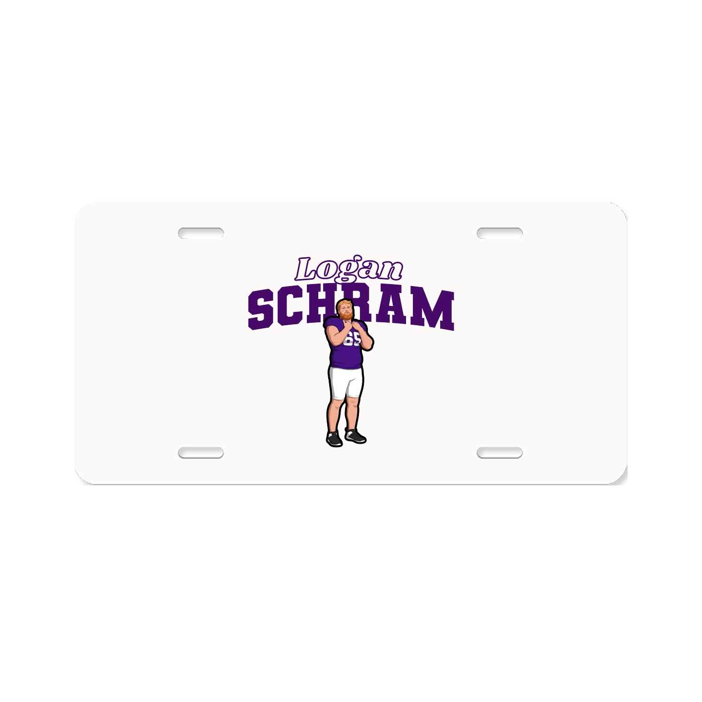 License Plate — Name Arch in Classic