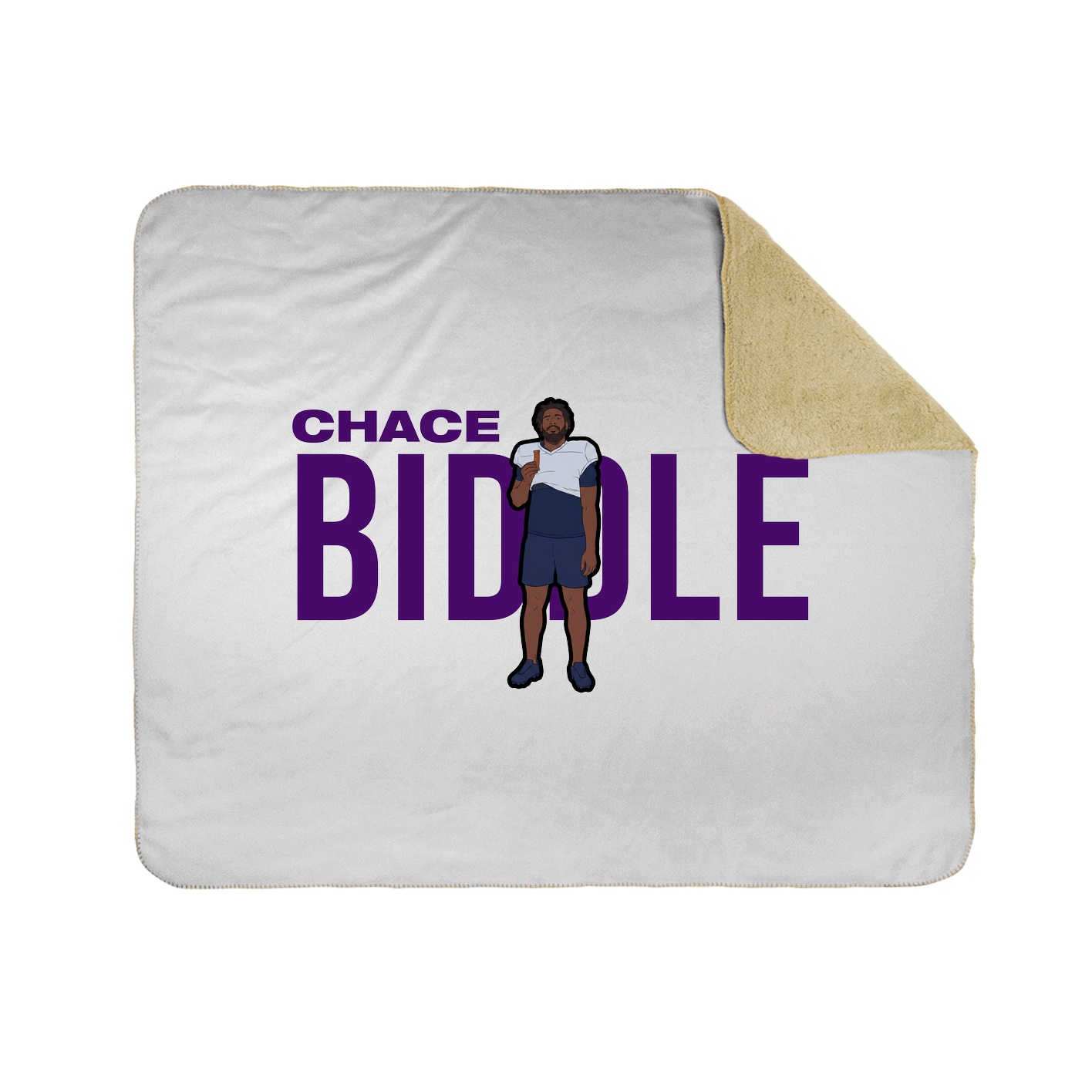 Throw Blanket — Player Name in White