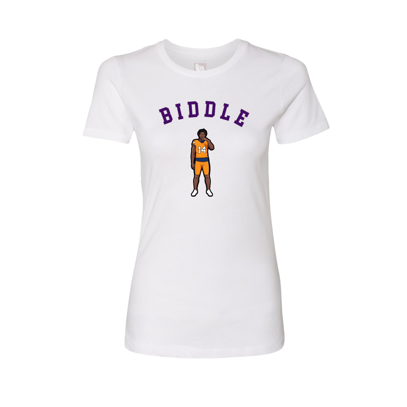 Fitted Women's Tee — Shirsey Arch in White
