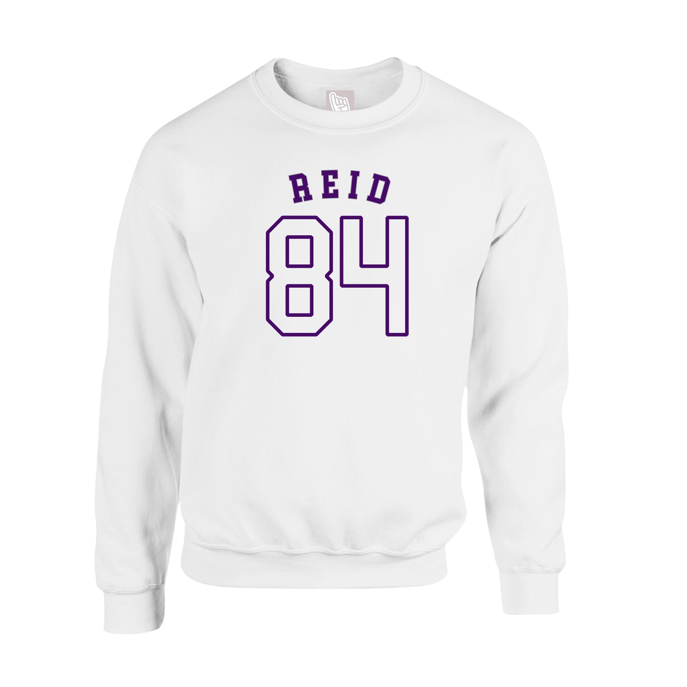 Fleece Crew — Shirsey Arch in White