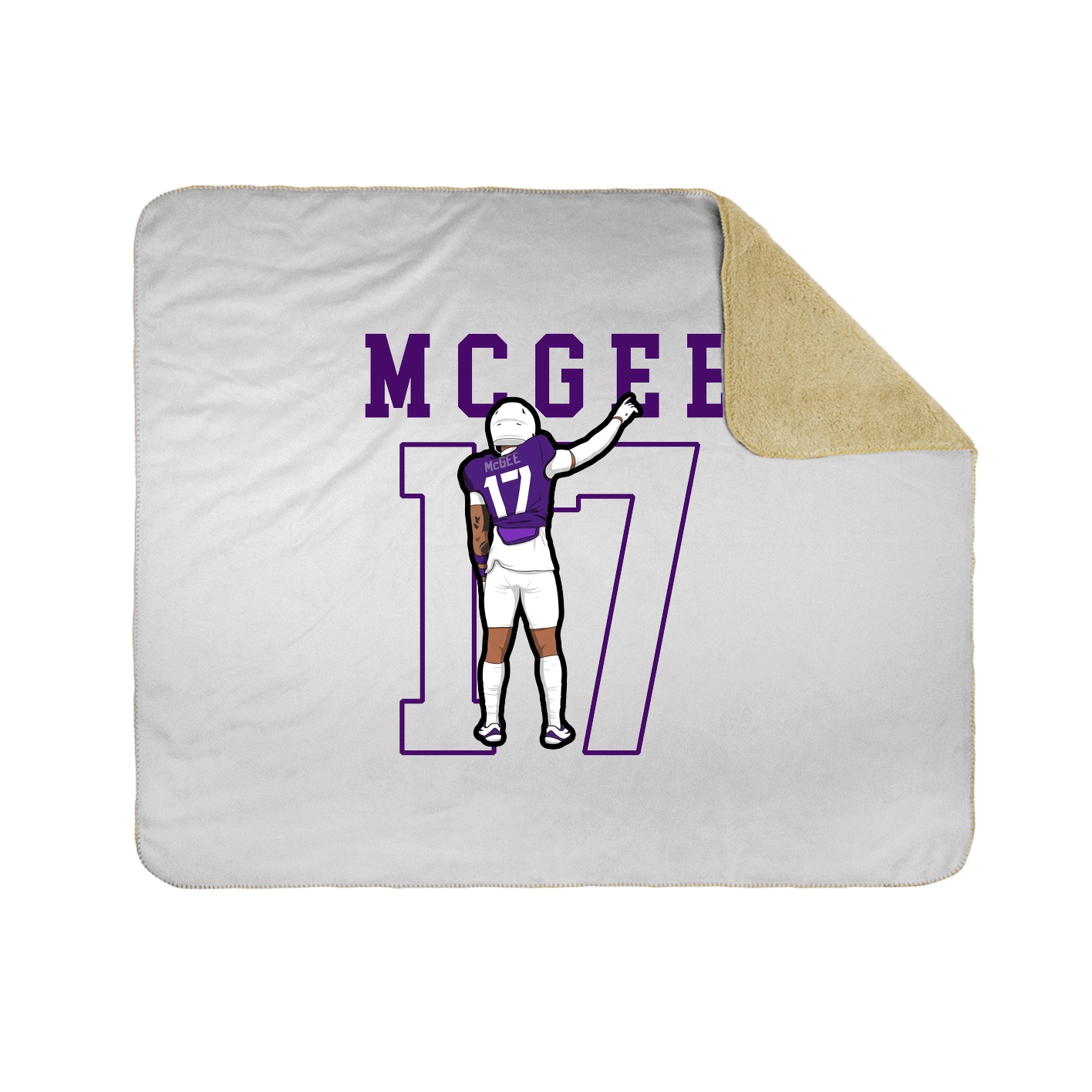 Throw Blanket — Shirsey in White