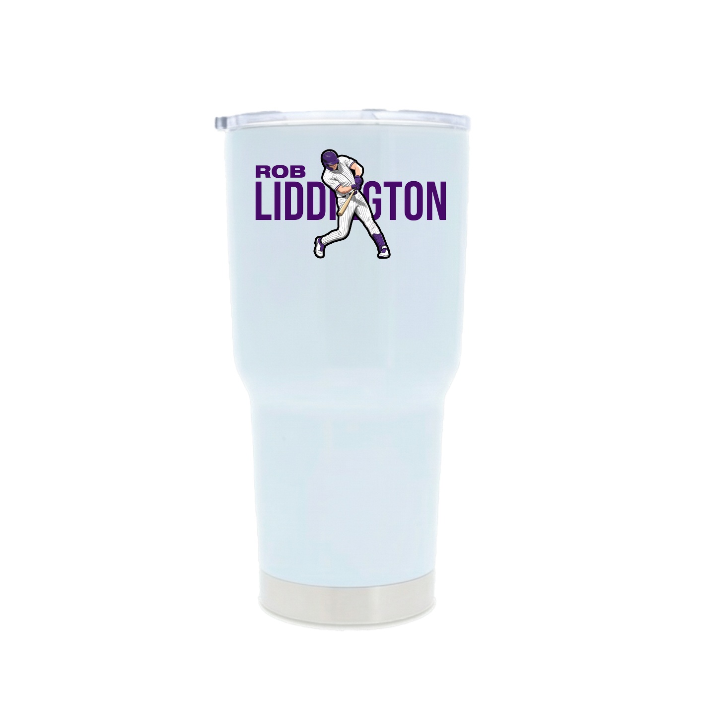30oz Stainless Steel Tumbler — Player Name in White
