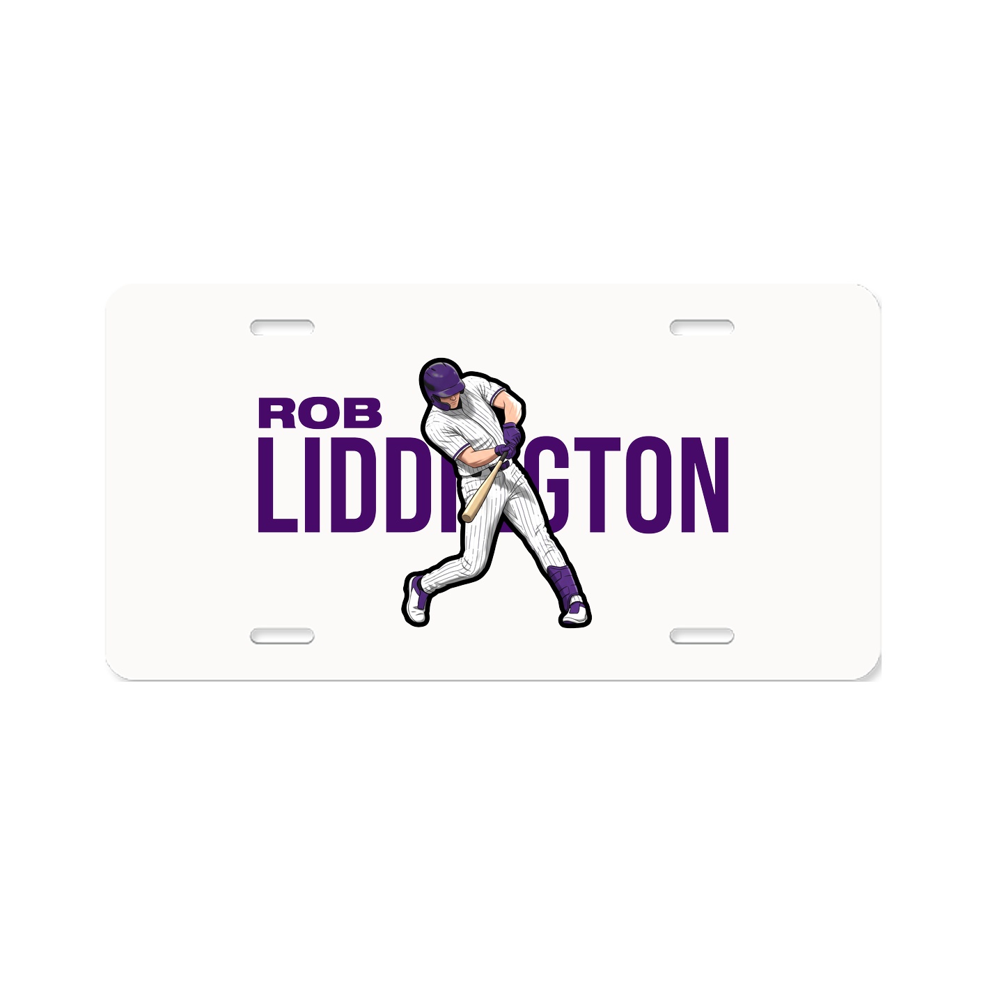 License Plate — Player Name in Classic