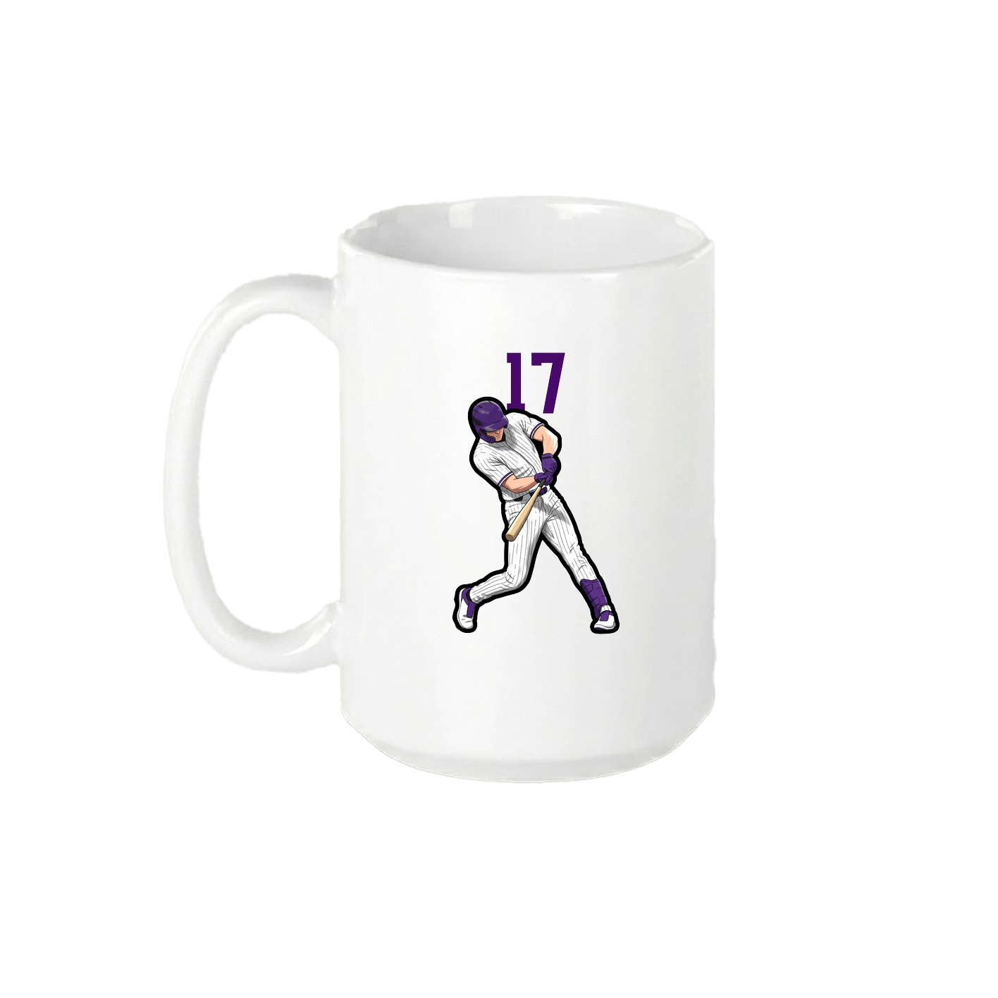15oz Coffee Mug — Number Top in White
