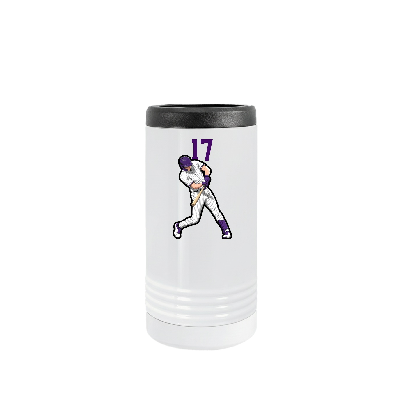 Slim Beverage Holder — Number Top in White